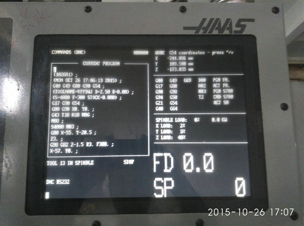 haas 9pin LCD